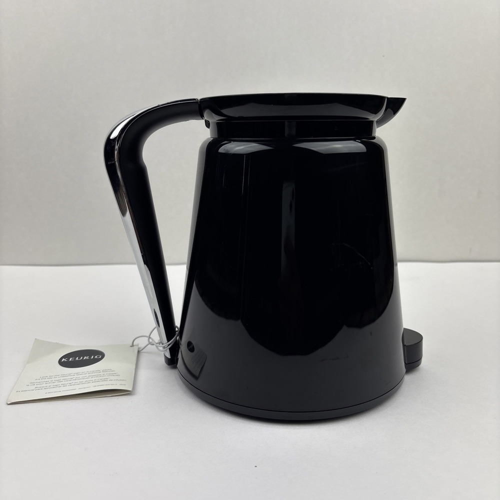 NEW Keurig 2.0 Replacement Black/Chrome Coffee Pot K-Carafe Lid 32oz. 1Qt. - Picture 2 of 9